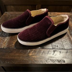 Botkier Women’s Harper Embossed Velvet Slip-On Platform Sneakers